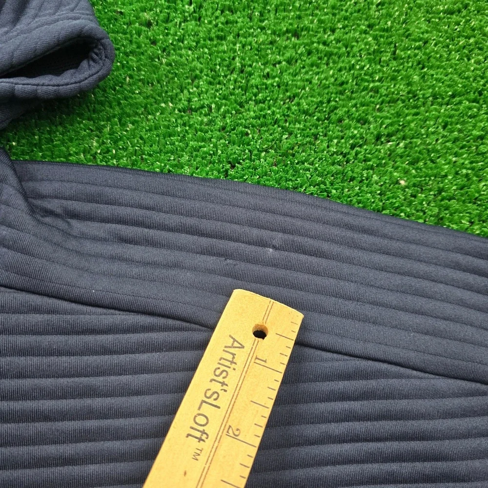 Nike Dri Fit Hoodie Sweatshirt‎ Womens 2XL Navy Blue Pullover Ribbed Training